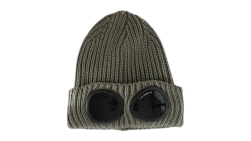 C.P. Company Extrafine Merino Wool Goggle Beanie Fallen Rock